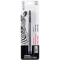 Εικόνα του Zebra Zensations  Fine Tip Brush Pen Μαρκαδόρος - Black
