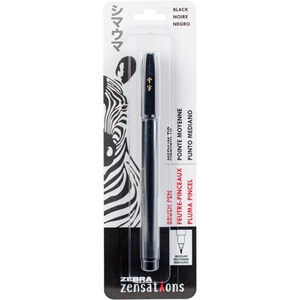 Picture of Zebra Zensations  Medium Tip Brush Pen - Black