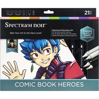 Εικόνα του Spectrum Noir Advanced Discovery Kit Σετ Εκμάθησης Ζωγραφικής με Μαρκαδόρους - Comic Book Heroes