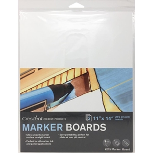 Picture of Crescent Marker Board 11"x14" - Καρτολίνα για Μαρκαδόρο και Μελάνια Οινοπνεύματος (3τμχ)