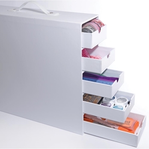 Picture of Totally Tiffany Stash And Store 5-Drawer Case - White