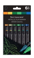 Εικόνα του Spectrum Noir Metallic Flip Markers Μεταλλικοί Μαρκαδόροι - Natural World, 6 τεμ.