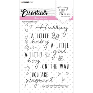 Picture of Studio Light Essentials Clear Stamps - Nr. 172, Hurray Sentiments