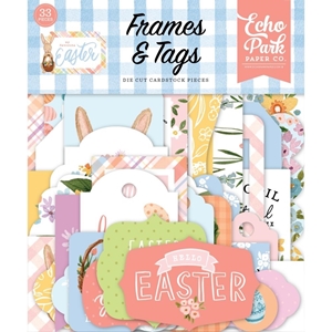 Picture of Echo Park Cardstock Διακοσμητικά Ephemera -  My Favorite Easter, Frames & Tags