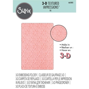 Picture of Sizzix 3-D Textured Impressions Embossing Folder - Geometric Flowers