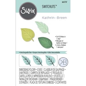 Picture of Sizzix Switchlits Μήτρες Κοπής & Ανάγλυφο - Spring Leaves
