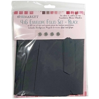 Εικόνα του 49 And Market Foundations Envelope Folio Set 4"X6" - Black