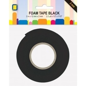 Picture of JEJE Double Sided Foam Tape 2mm - Διαστατική Ταινία Διπλής Όψης Μαύρη, 2m