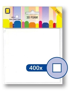 Picture of JEJE Double Sided Foam Squares 2mm - Διαστατικά Αυτοκόλλητα Διπλής Όψης