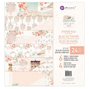 Picture of Prima Marketing Double-Sided Paper Pad 12'' x 12'' – Peach Tea