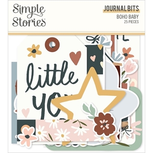 Picture of Simple Stories Bits & Pieces Journal Bits - Boho Baby