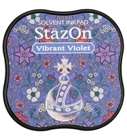 Εικόνα του Stazon Midi Ink Pad - Μόνιμο Μελάνι Για Μη Πορώδεις Επιφάνειες,Vibrant Violet