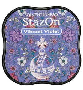 Picture of Stazon Midi Ink Pad - Μόνιμο Μελάνι Για Μη Πορώδεις Επιφάνειες, Vibrant Violet