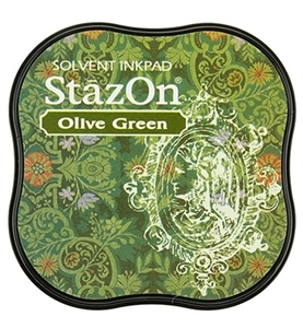 Picture of Stazon Midi Ink Pad - Μόνιμο Μελάνι για μη Πορώδεις Επιφάνειες, Olive Green