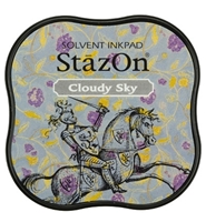 Εικόνα του Stazon Midi Ink Pad - Μόνιμο Μελάνι για μη Πορώδεις Επιφάνειες, Cloudy Sky