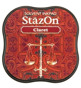 Picture of Stazon Midi Ink Pad - Μόνιμο Μελάνι για μη Πορώδεις Επιφάνειες, Claret 