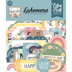 Picture of Echo Park Cardstock Ephemera - New Day, Icons