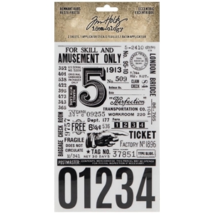 Picture of Tim Holtz Idea-Ology Remnant Rubs Φύλλα Μεταφοράς - Eccentric, 2τεμ.