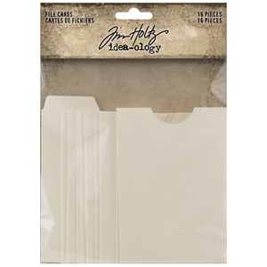 Picture of Tim Holtz Idea-Ology File Cards Κάρτες και Φάκελοι, 16τεμ.