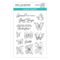 Εικόνα του Spellbinders Διάφανες Ακρυλικές Σφραγίδες - Whimsical Butterfly