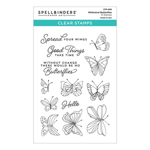 Picture of Spellbinders Clear Acrylic Stamps - Whimsical Butterfly