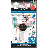 Εικόνα του Happy Planner Sticker Value Pack Μπλοκ με Αυτοκόλλητα - Bold And Bright , 662τεμ.