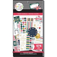 Εικόνα του Happy Planner Sticker Value Pack Μπλοκ με Αυτοκόλλητα - Teeny Florals, 574τεμ.