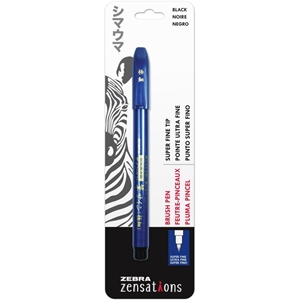 Picture of Zebra Zensations  Super Fine Tip Brush Pen Μαρκαδόρος - Μαύρο