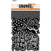 Εικόνα του Studio Light Grunge Στένσιλ 6"X8" - Nr. 98, Letters And Texture