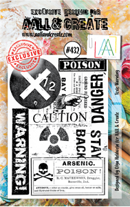 Picture of Aall and Create Διάφανη Σφραγίδα -  No. 432, Toxic Warning 