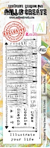Picture of Aall and Create Διάφανη Σφραγίδα - No. 165, Border Numbered Pencils 