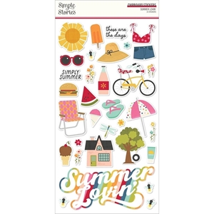 Picture of Simple Stories Chipboard Stickers - Summer Lovin'