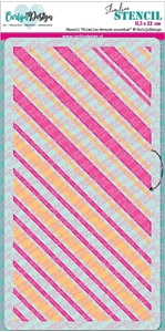 Picture of CarlijnDesign Slimline Στένσιλ - Candy Stripes