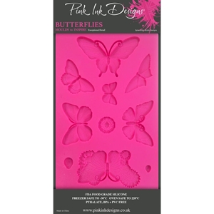 Picture of Pink Ink Designs Silicone Mould 6" x 8" - Butterflies