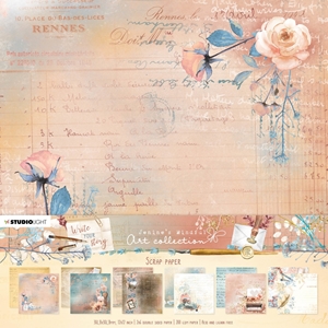 Picture of Studio Light Jenine's Mindful Art Scrap Set Background Double-Sided Paper Pack 12"X12" - Write Your Story