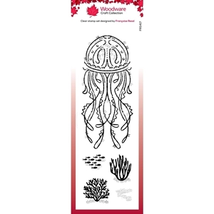 Picture of Creative Expressions Woodware Craft Διάφανες Σφραγίδες 8"X2.6" - Jelly Fish
