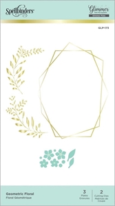 Picture of Spellbinders Glimmer Hot Foil Plate & Μήτρες Κοπής - Geometric Floral