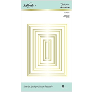 Picture of Spellbinders Glimmer Hot Foil Plate Essential Duo Lines - Glimmer Rectangles
