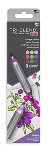 Picture of Spectrum Noir TriBlend Brush Markers - Μαρκαδόροι Οινοπνεύματος 3 σε 1 - Cottage Garden, 3 τεμ