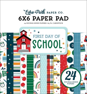 Picture of Echo Park Μπλοκ Scrapbooking 6"X6" - First Day Of School