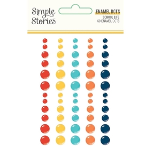 Picture of Simple Stories Adhesive Enamel Dots - School Life