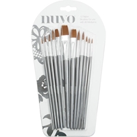 Εικόνα του Nuvo Nylon Paint Brushes - Σετ Πινέλων με Συνθετική Τρίχα