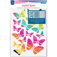 Picture of Vicki Boutin Stencils 4"x8" - Sweet Rush, Flutter, 3pcs