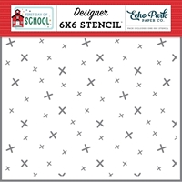 Εικόνα του Echo Park Στένσιλ 6"X6" - First Day Of School, A+