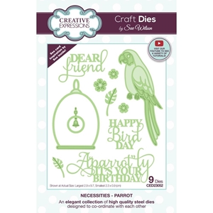 Picture of Creative Expressions Craft Dies By Sue Wilson - Necessities, Parrot