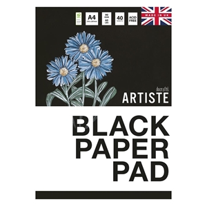 Picture of Docrafts Artiste Black Paper Pad - Μπλοκ Α4 Μαύρο 40 Φύλλων