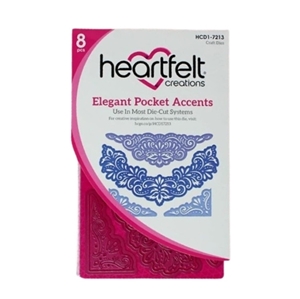 Picture of Heartfelt Creations Cut & Emboss Dies - Elegant Pocket Accents, 8τεμ.