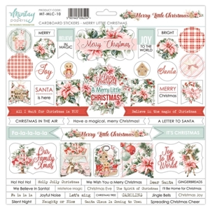 Picture of Mintay Papers Chipboard Stickers 12''x12'' - Merry Little Christmas 