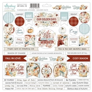 Picture of Mintay Papers Chipboard Stickers 12''x12'' - Golden Days