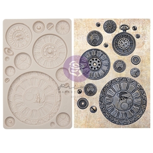 Picture of Prima Marketing Finnabair Decor Mould Καλούπι Σιλικόνης 5" x 8" - Clock Faces 